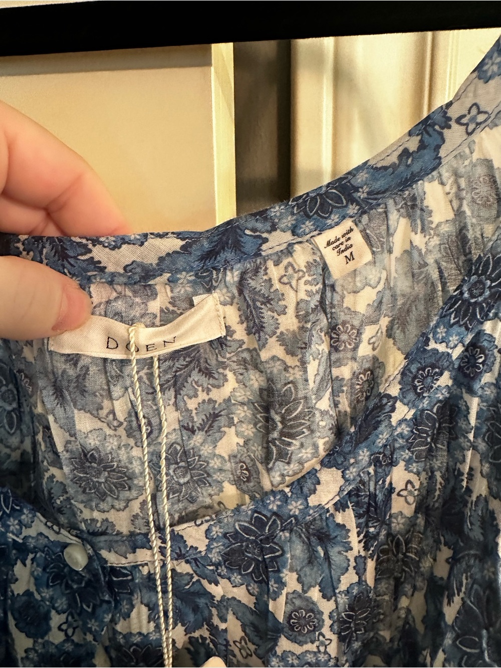 NWT - Doen Nevita Dress -- Bleu Soleil Fleurit / M - Picture 6 of 6
